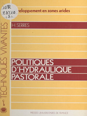 cover image of Politiques d'hydraulique pastorale